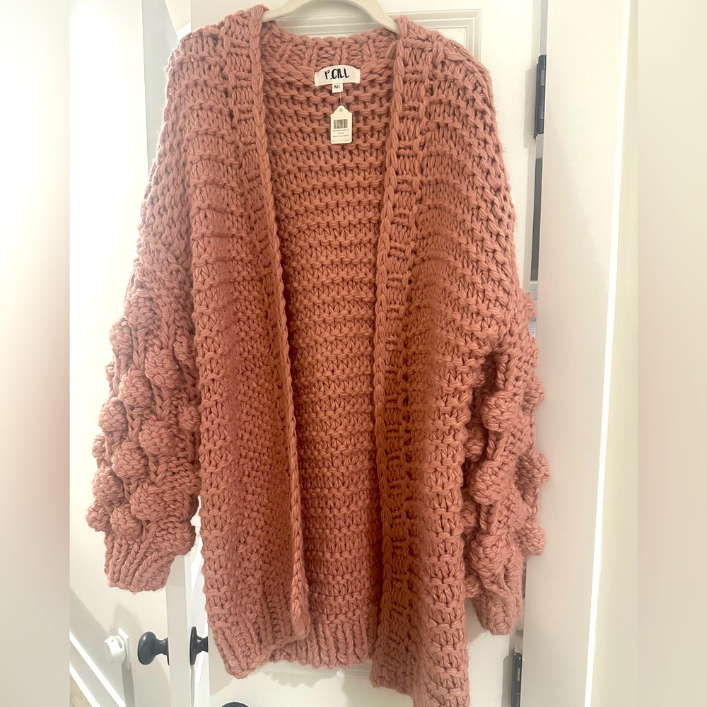 P. Cill Blush Cardigan
